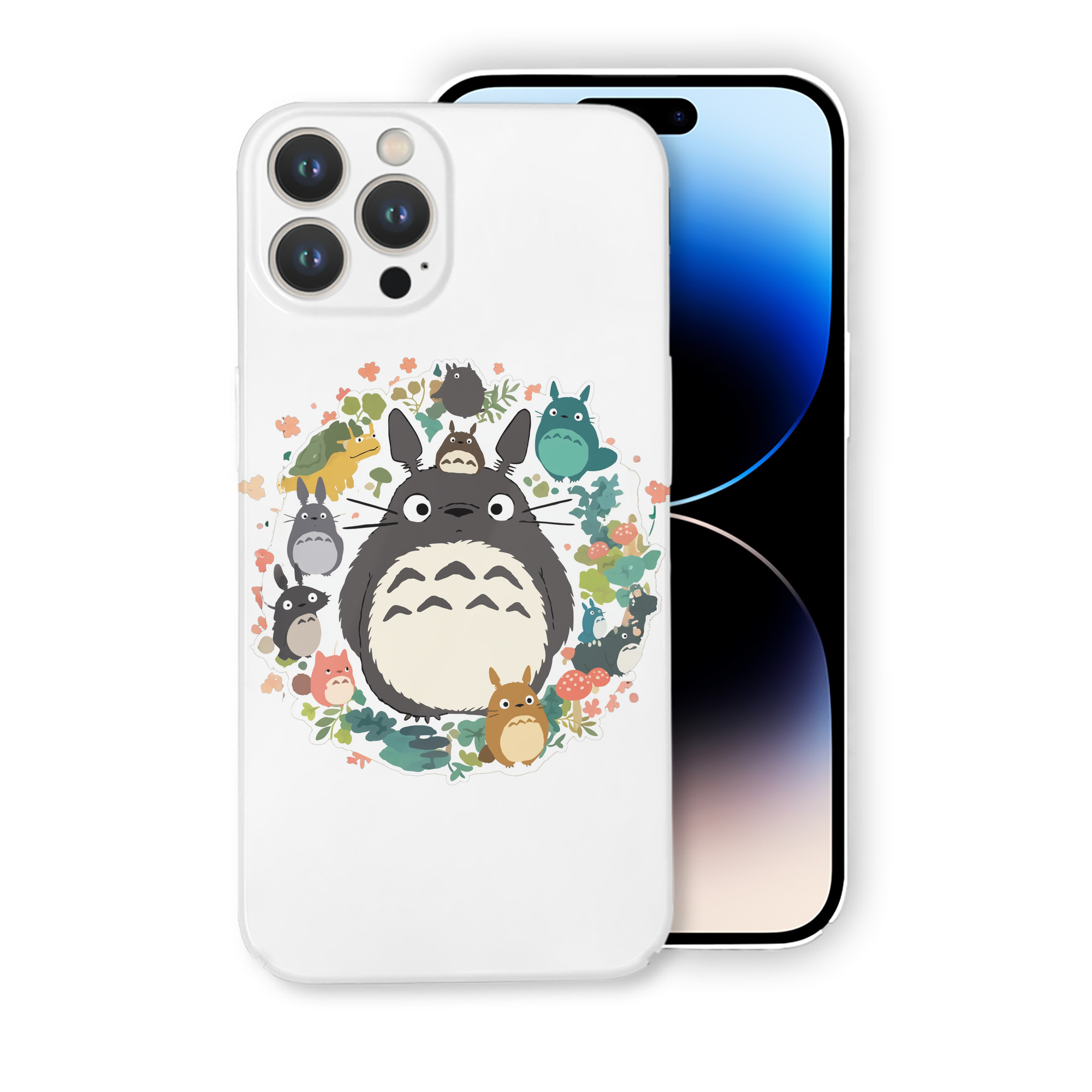 （画像用） となりのトトロ 草壁メイ 草壁サツキ My Neighbor Totoro Satsuki Kusakabe Mei Kusakabe 【iPhone 14シリーズ対応】ハードケース